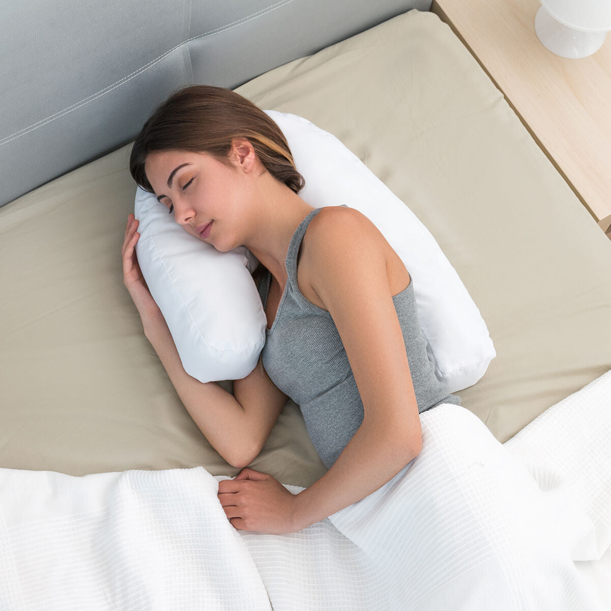 U Side Sleepers Ergonomic Pillow Slupill InnovaGoods-6